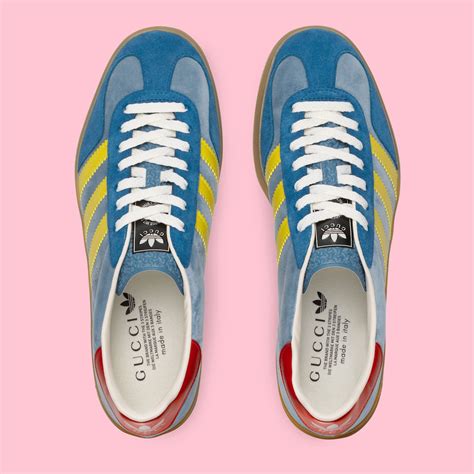 adidas x gucci gazelle blue|Adidas X Gucci gazelle.